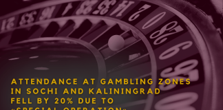 Attendance at gambling zones in Sochi and Kaliningrad fell by 20% due to «special operation»