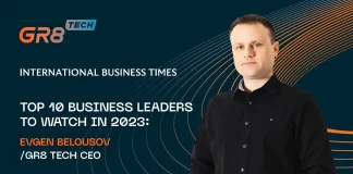 GR8 Tech CEO Evgeniy Belousov Named Outstanding Business Leader 2023