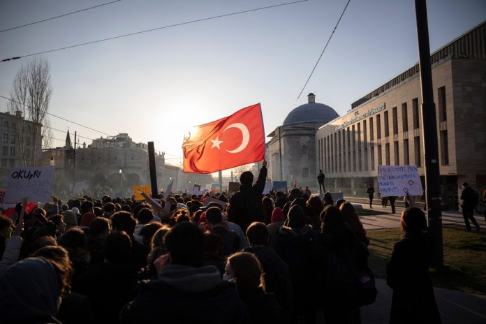 Istanbul,,Turkey,-,March,21,2025:,Thousands,Rally,In,Istanbul,Over